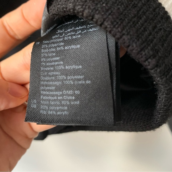 SANDRO Wool-Blend and Leather Varsity Jacket Sz 36/ US S - Picture 14 of 16